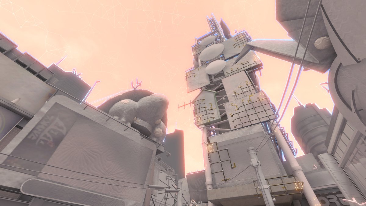 SplatoonJP's tweet photo. 【Side Order】これは「秩序の塔」。
この世界の中心にそびえたつ、不思議な塔だ。
秩序の街と同様に独自のルールで構築されているらしく、入るたびに各フロアの構成が変化するぞ。
エレベーターを使い、1階ずつ上ることができるようだ。 https://t.co/xXx4UA0y1k