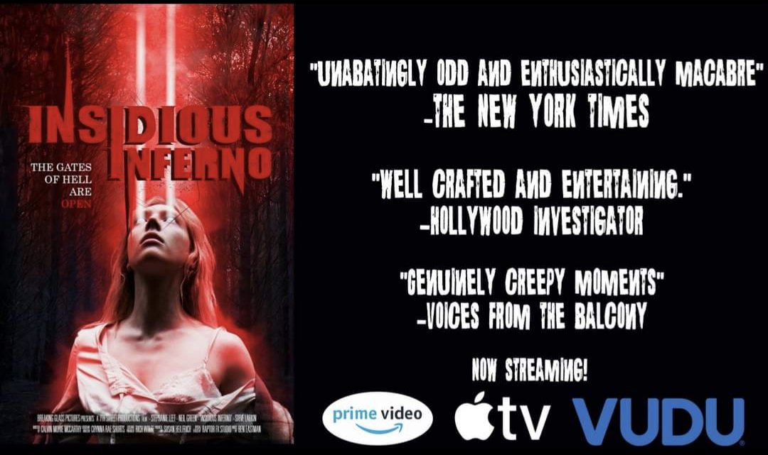 SteveLarkin3's tweet photo. Insidious Inferno is out now on all VOD platforms including apple tv and Prime. Thank you to everyone who has watched it and checked it out. Thank you! You can watch other films released by @BreakingGlassPx and 7th Street Productions on Tubi which include 'Conjuring the Beyond, Exorcism in Utero and Pillow Party Massacre #NewRelease #movie #horrormovie #HorrorCommunity #movie #actor #actorslife #INSIDIOUSINFERNO #film #films ❤️ 🎥