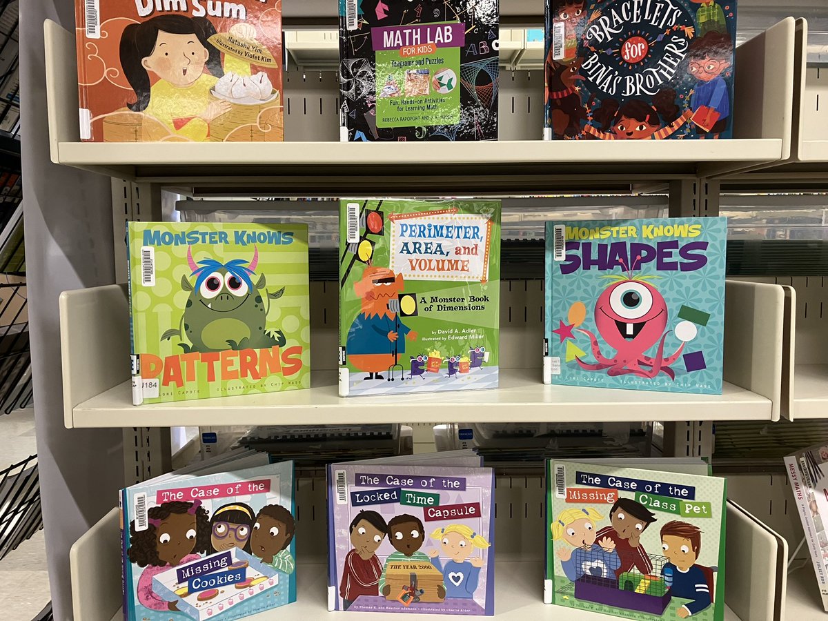 abmac4's tweet photo. Check out the new Math read-aloud books at @terryjamesrc! You can search for and borrow math-specific resources. 
@moniquevanitem @hmwalker23 @EDnellis @kritsand https://t.co/qEATVMkkmY