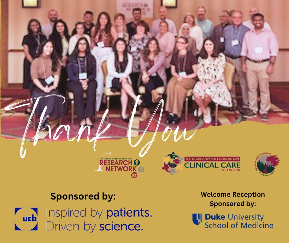 SturgeWeber's tweet photo. πIt was a heartwarming gathering of fellow warriors, families, and experts at ππ€ SWFIRN/CCN meeting!πͺβ¨β€οΈ #unstoppable!
β€οΈ Event Sponsor: @ucb_news
β€οΈ Duke Medical School
β€οΈ*Funding (in part) by NINDS
#sturgewebersyndrome #swfunited #SWFWarrior https://t.co/OwnACozgN8