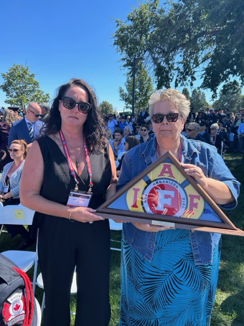 hamiltonfire288's tweet photo. This past weekend we honoured 3 Hamilton Firefighters and their families  at the Colorado Springs @IAFFofficial fallen firefighter  memorial. We will not forget your sacrifice. Rest in peace Brothers https://t.co/5Tay1bFX3P