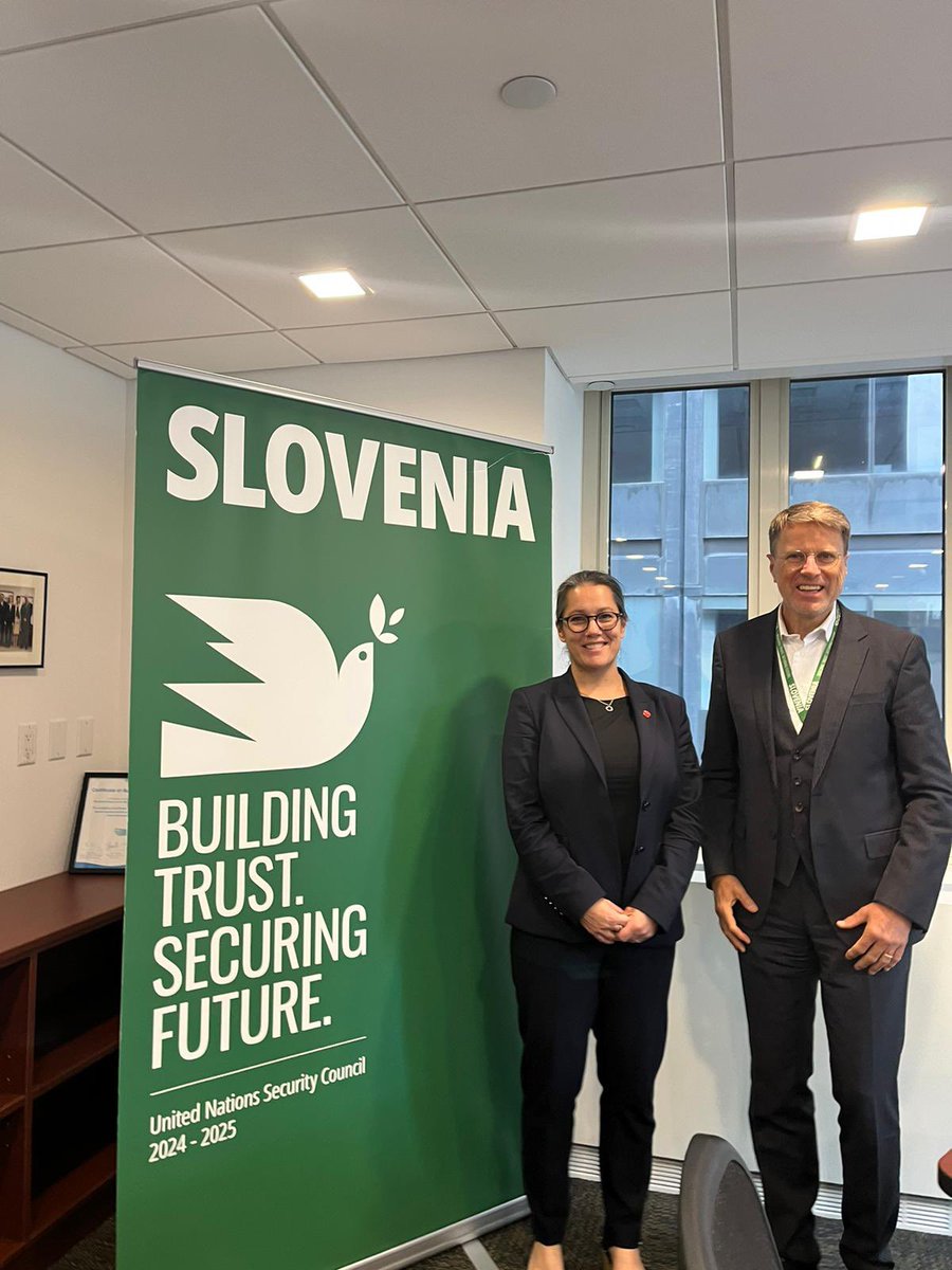 Great to meet @Samuel_Zbogar and the team at @SLOtoUN to discuss how Slovenia can be a children's champion on the #UNSC.