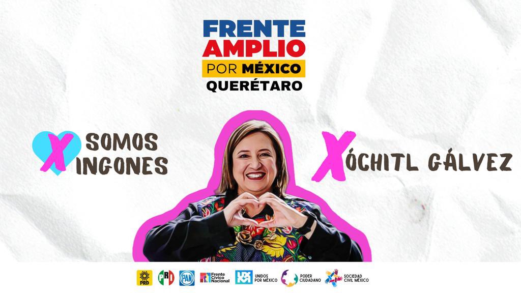FCNQueretaro's tweet photo. En #Querétaro somos #Xhingones. #XóchitlVa https://t.co/gHmbz0jC0J