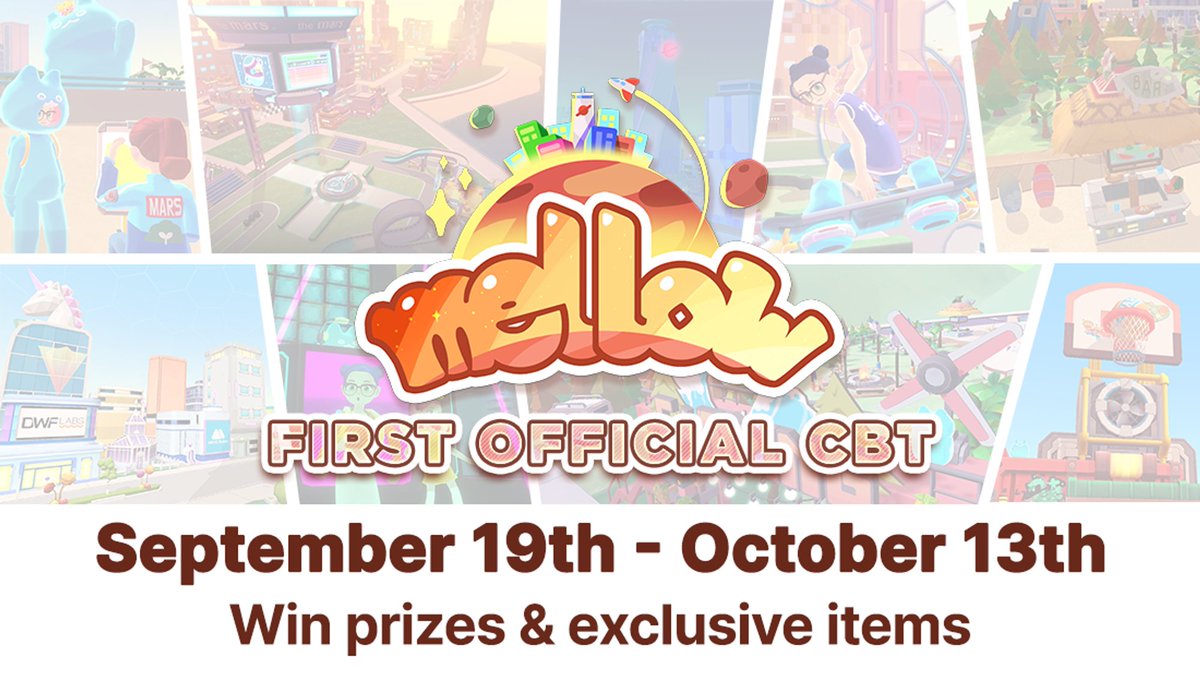 Today is the day!! Are you ready to explore #Mellow? Don't miss out on 70,000+ $MRST prizes🚀🚀

Complete CBT Guide 👇👇
notion.so/marscompany/Me…

#BeMellow #BetterthanEarth #Metaverse