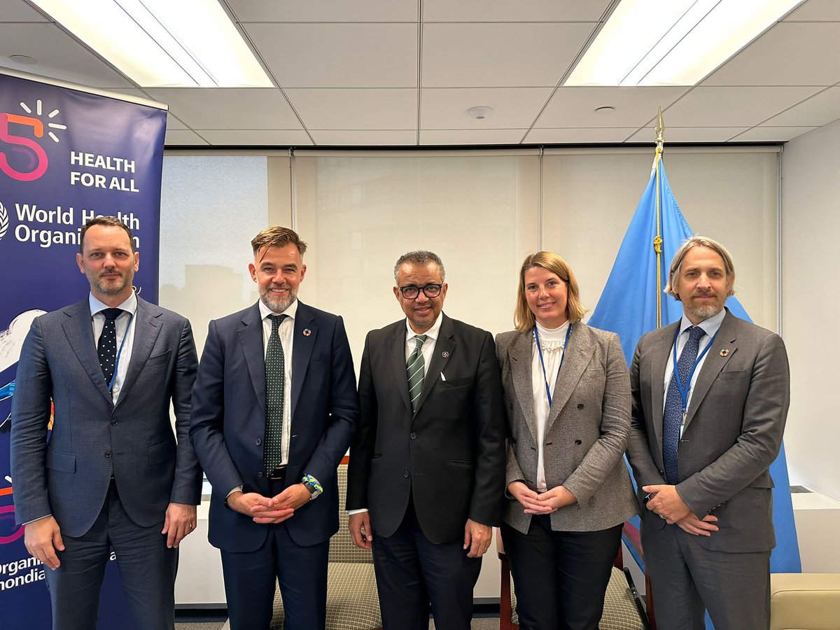 Thank you, Minister @FranzFayot and #Luxembourg, for your continuous support and financial contributions to @WHO. We also welcome your active participation in the #PandemicAccord and efforts to make sure the world is better prepared for future threats. #UNGA