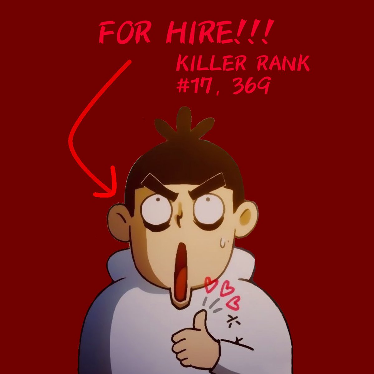 BigGeteImmortal's tweet photo. ATTENTION, PEOPLE OF PARODY TWITTER! As a professional assassin, I am open to assassination requests! For a small price of... [Affordability in discussion] I'll [try as hard as I can to..] Kill the person of your request. All I need is their name and photo. https://t.co/gXYy8k37nk