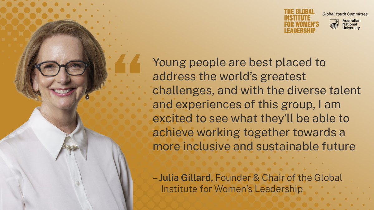Today we are announcing 17 incredible young leaders who will join forces on a new Global Youth Committee as part of @GIWLANU. The committee will work on the most pressing gender-based issues facing their generation and advocate for change. Learn more: giwl.anu.edu.au/giwl-global-yo…