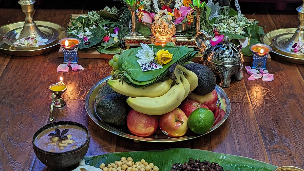 manicktweet's tweet image. #VinayakarChathurthi  Puja at our home #Toronto