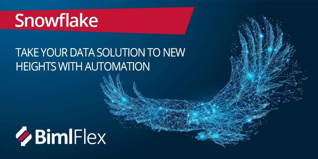 BimlScript's tweet image. With the release of #BimlFlex we have added a new feature which enables you to automate your data model creation and then generate it as an #Snowflake solution. #biml