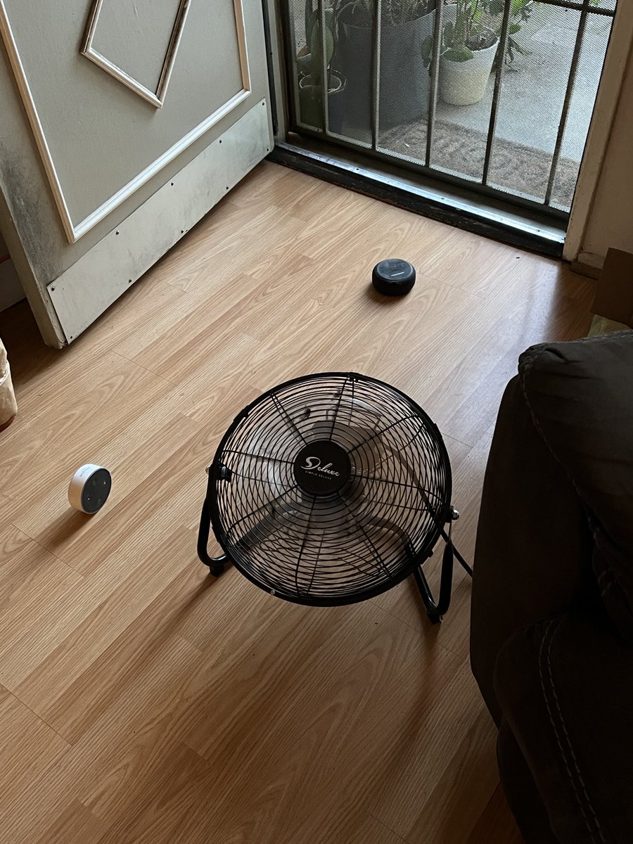 DetLtColumbo's tweet photo. ⁦@amazon⁩ ⁦@AmazonHelp⁩ here's what I think of your Amazon Alexa echo product.. i've unplugged them and I throw them around and let my dog chase after and play with them. Two big hockey pucks. Garbage. They never worked anyway. https://t.co/xNuAfIddBl