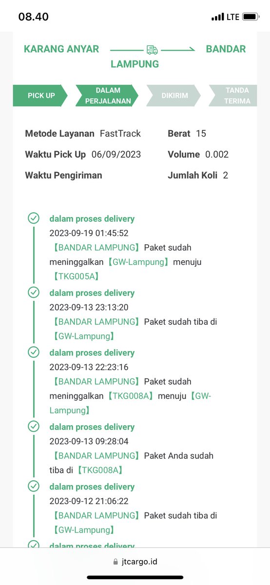 mas_broku's tweet photo. Ini gimana yak lama banget agak emosi ni @jtcargoid https://t.co/Lo76Sky5u6