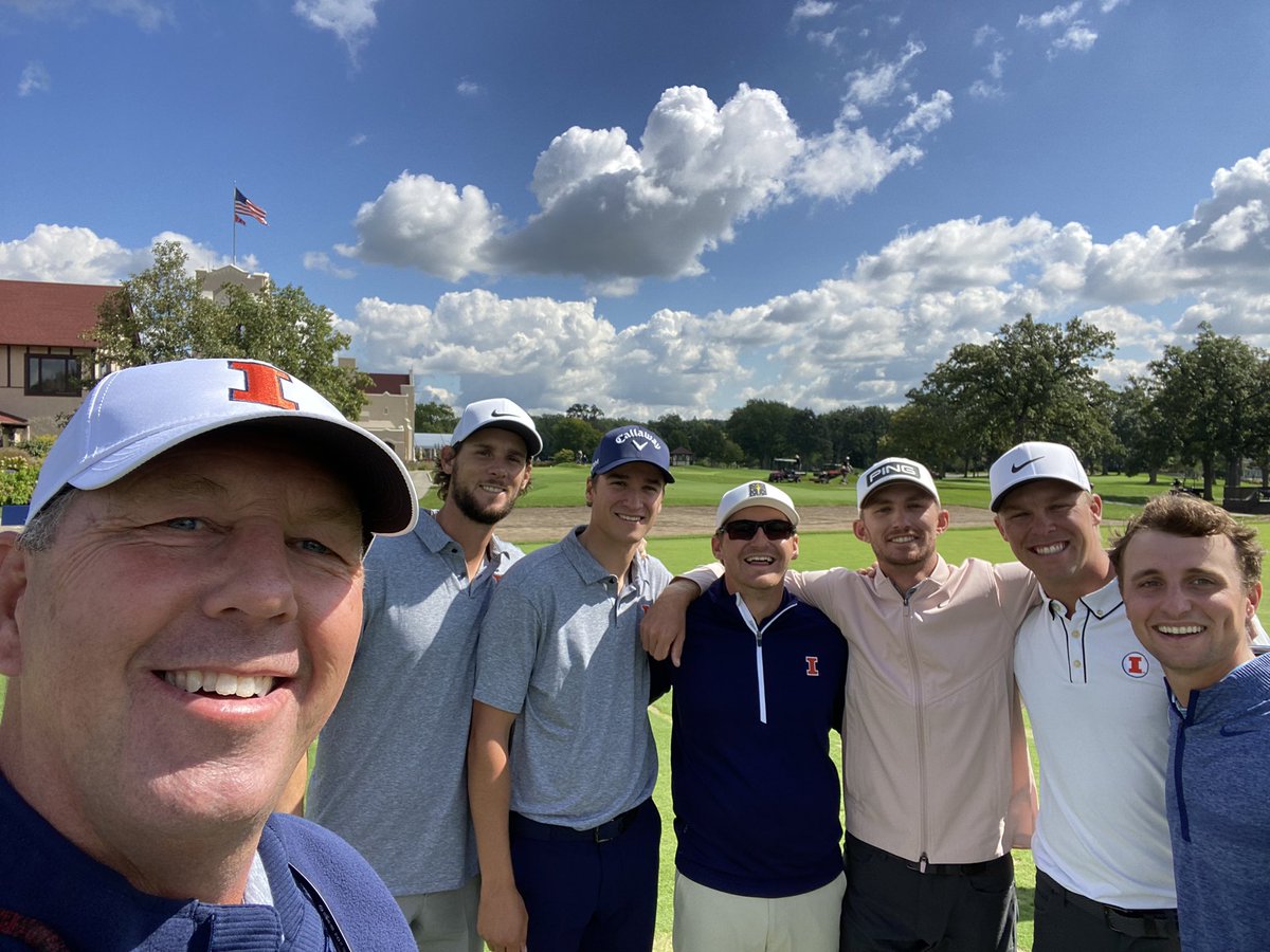It was a special day spending time with these Illini greats supporting @ICONforIllini and @IlliniMGolf! Thanks to all who attended and supported this year's awesome event, and who made these Illini Pros feel so welcomed and loved! I-L-L
