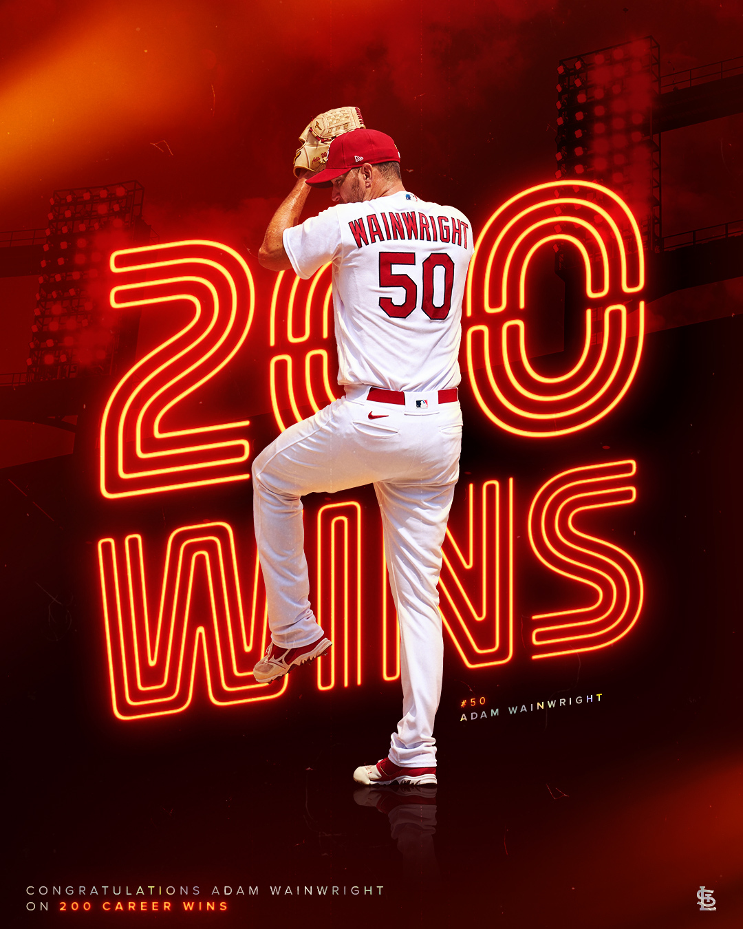 Welcome to the 200-win club Adam Wainwright St Louis Cardinals