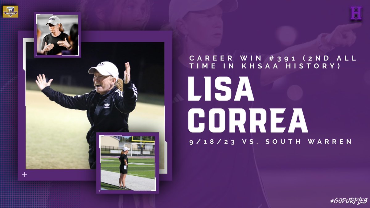 With tonight’s <a href="/BGGIRLSSOCCER/">BG Girls Soccer Team</a> victory <a href="/CoachLCorrea/">Lisa Correa</a> is now 2nd on the KHSAA career wins list! Congrats Coach!