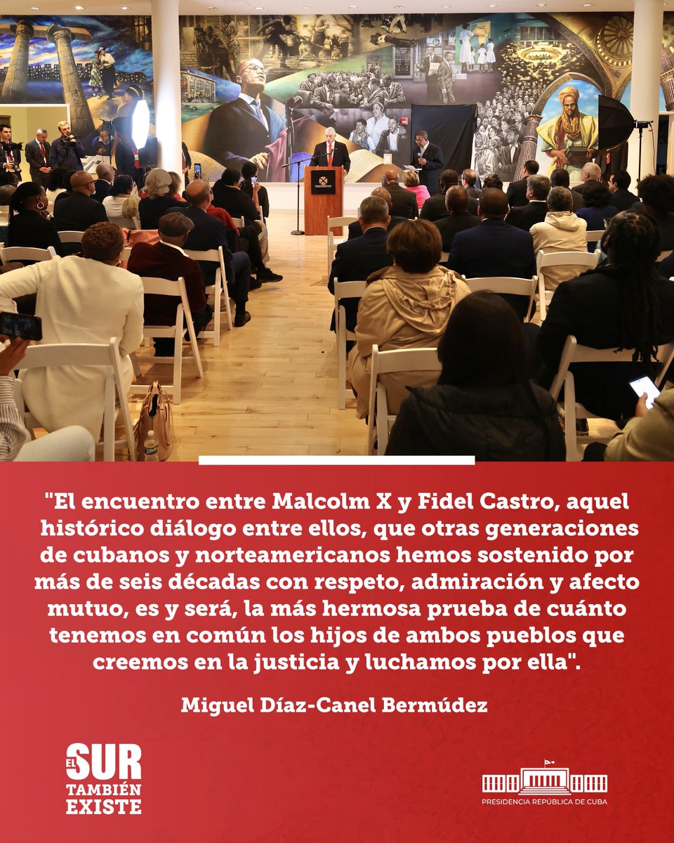 PresidenciaCuba's tweet photo. .@DiazCanelB: “Aquel histórico diálogo entre ellos, que otras generaciones de cubanos y norteamericanos hemos sostenido por más de seis décadas con respeto, admiración y afecto mutuo, es y será, la más hermosa prueba de cuánto tenemos en común”.

#DiazCanelEnLaONU https://t.co/nu25OVxBL8