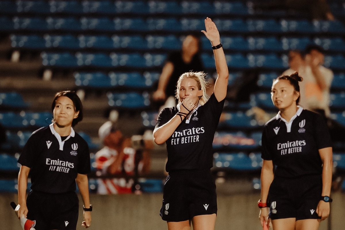 Congratulations to Tarsh Ganley, who became New Zealand’s 87th Test referee over the weekend! Tarsh became the eighth Kiwi woman to oversee a Test match when she officiated Japan v Fiji at Prince Chichibu Stadium in Tokyo. #LoveEveryMinute #RespectTheRef