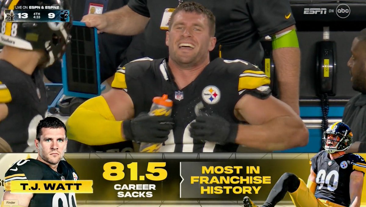 NFL's tweet image. Steelers legend.