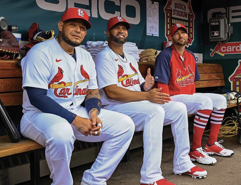 The_Ryan_Shull's tweet image. 9/14/22 —&amp;gt; Wainwright/Molina set all time battery record with 325 starts

9/23/22 —&amp;gt; Albert Pujols joins the 700 HR club

9/18/23 —&amp;gt; Adam Wainwright earns 200th win of career

3 @Cardinals legends.