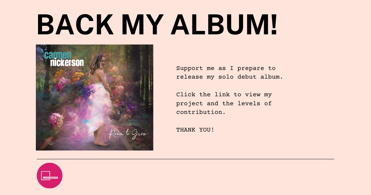 carmennickerson's tweet photo. https://t.co/gLVvDWtHXO

Hello Friends! I'm so excited to announce my crowdfunding campaign for my upcoming solo album! 
Amazing group of musicians! Thanks all and special thanks to my co-producer and contributor, @WillyPorter !

https://t.co/gLVvDWtHXO https://t.co/4QrdAzbPFA