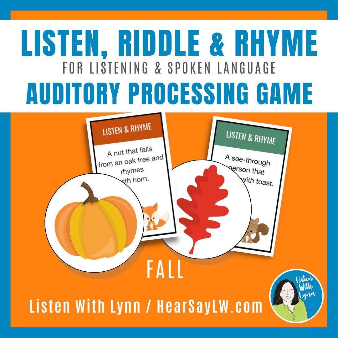 🍁 NEW AUTUMN RELEASE 🍁 and as always 50% off tonight (Monday)!
      ➜ Snag the activity today and play now until the end of November! 

LINK 🔗: teacherspayteachers.com/Product/AUTUMN…

#ListenWithLynn