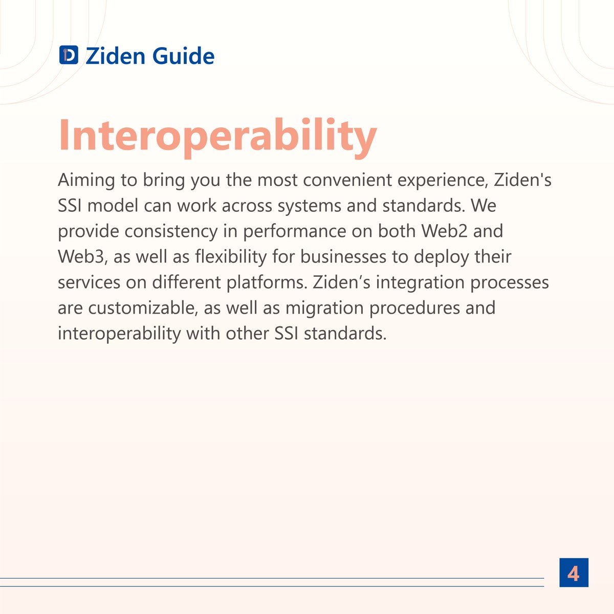 💡[ZIDEN.IO GUIDE] DIRECT LOOK AT OUR ECOSYSTEM

Today, let's explore with us #Ziden’s vision for SSI:
✨Ziden’s overview on the SSI model:
👉 #DecentralizedIdentity
👉 Privacy
👉 Interoperability

#digital #identity #digitalidentity #identitymanagement #privacy