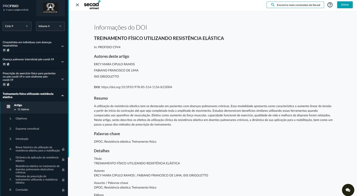 Isis Grigoletto (@grigolettoisis) on Twitter photo Feliz em compartilhar minha primeira publicação de capítulo de livro em parceria com os Doutores @Ercyramos e <a href="/ff_lima/">Fabiano Lima</a>. Obrigada pelo convite ❤️ Trabalho gratificante com grandes profissionais!!
<a href="/ASSOBRAFIR/">ASSOBRAFIR</a>
portal.secad.artmed.com.br/doi/artigo/tre… Feliz em compartilhar minha primeira publicação de capítulo de livro em parceria com os Doutores @Ercyramos e <a href="/ff_lima/">Fabiano Lima</a>. Obrigada pelo convite ❤️ Trabalho gratificante com grandes profissionais!!
<a href="/ASSOBRAFIR/">ASSOBRAFIR</a>
portal.secad.artmed.com.br/doi/artigo/tre…