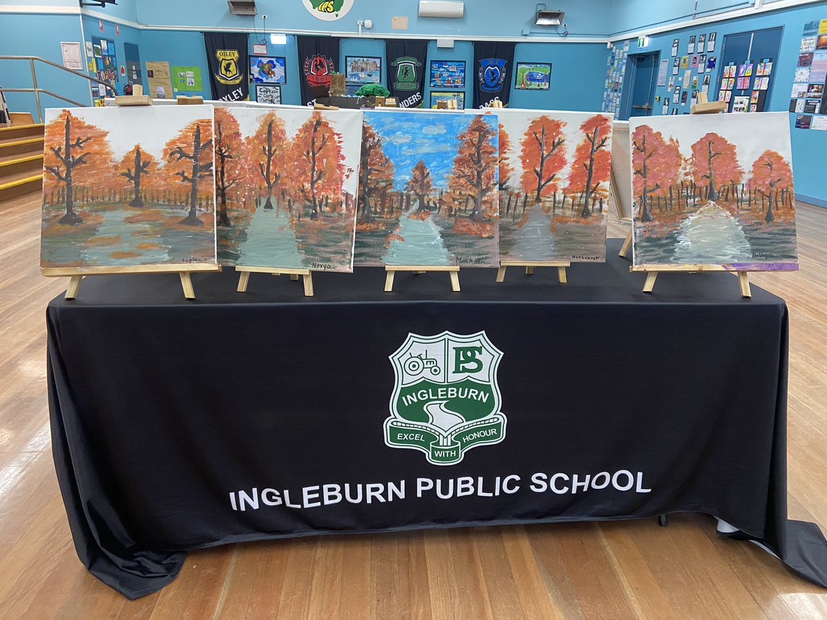 melindateaches1's tweet photo. Great to see our Senior Art Club’s paintings on display during our Education Day celebration! @IngleburnPs https://t.co/rGUPRhMrc2