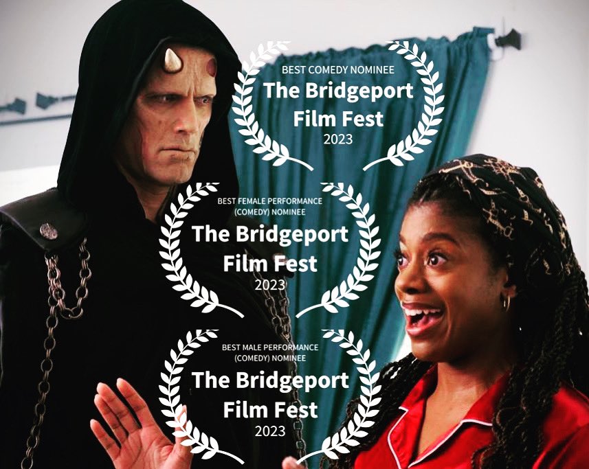 Thank you to the Bridgeport Film Festival for 3 nominations for The Favor Film. Nomsa L. Mlambo for Best Female Performance(Comedy) and Thomas Beaudoin @thomas_beaudoin for Best Male Performance (Comedy) respectively and The Favor Film for Best Comedy. #thefavorfilm