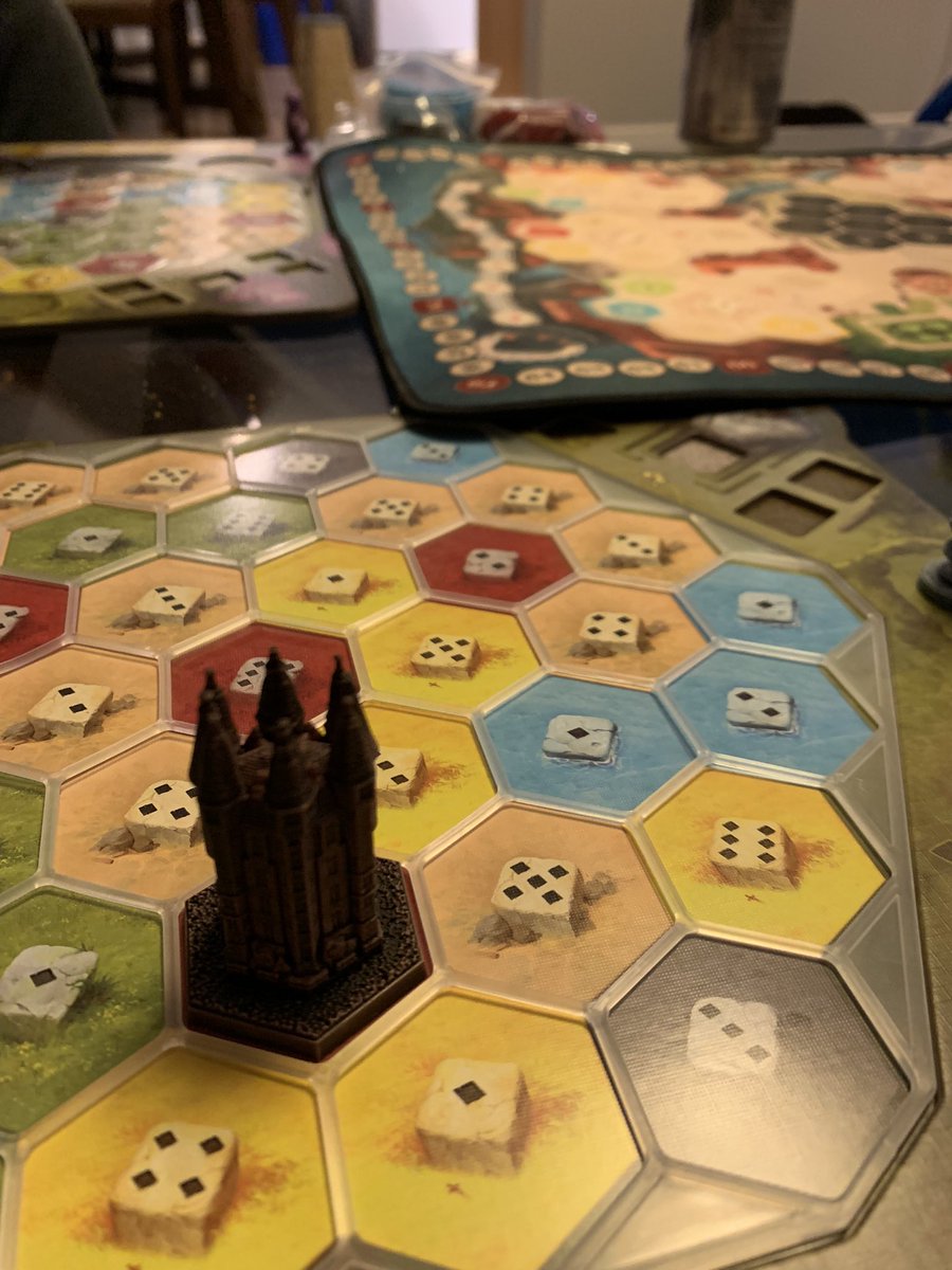 HouleSabrina's tweet photo. Got our fancy kickstarter Castles of Burgundy today! https://t.co/Ssb4Xqd0DY