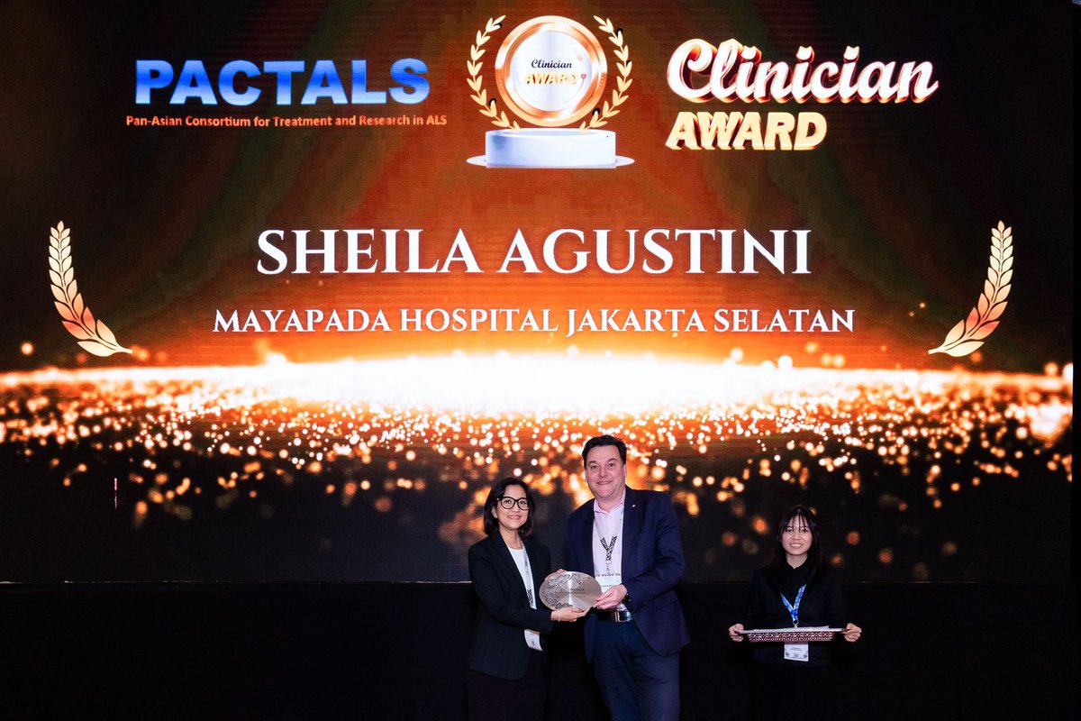 PACTALS (@pactals) on Twitter photo The Inaugural PACTALS Clinician Award at PACTALS 2023 honours <a href="/sheilaagustini/">sheila agustini</a> from Indonesia for her outstanding contribution to PLWALS👏🏻👏🏻👏🏻
<a href="/ALSMNDAlliance/">ALS/MND Alliance</a> <a href="/nervecentrals/">Professor Matthew C. Kiernan AM Nerve Centrals</a> The Inaugural PACTALS Clinician Award at PACTALS 2023 honours <a href="/sheilaagustini/">sheila agustini</a> from Indonesia for her outstanding contribution to PLWALS👏🏻👏🏻👏🏻
<a href="/ALSMNDAlliance/">ALS/MND Alliance</a> <a href="/nervecentrals/">Professor Matthew C. Kiernan AM Nerve Centrals</a>