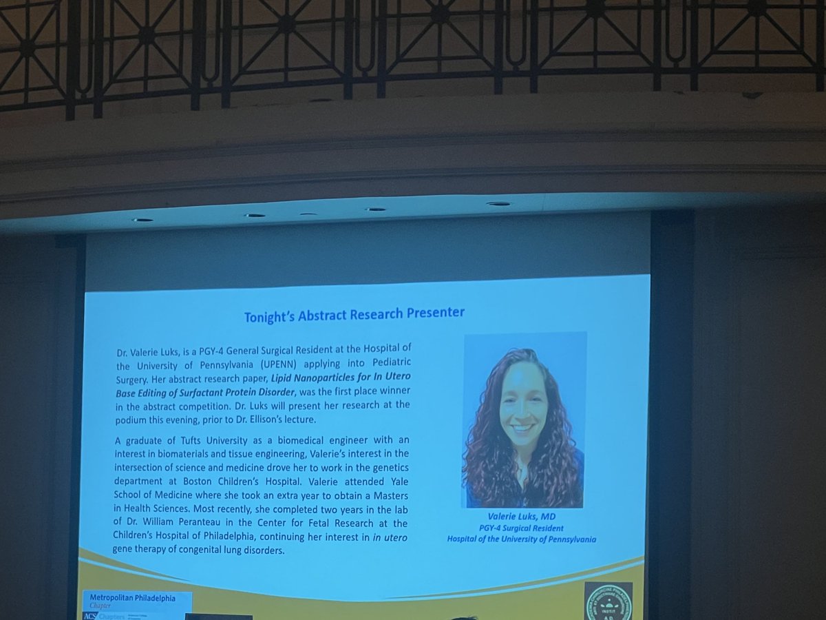 Great talk by Dr. E. Christopher Ellison on #Innovation in Surgery. And Congratulation to a super ⭐️⭐️⭐️ resident @ValerieLuksMD for the top abstract for the meeting! @pennsurgery @PhilAcadSurgery @RASACS @AmCollSurgeons @acsYFA