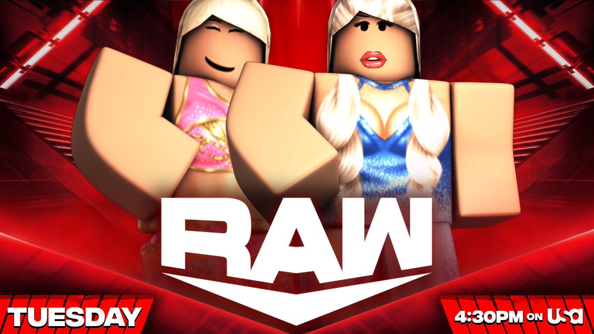 _WWERoblox's tweet photo. -RAW-
NEW #Smackdown Women's Champion #BethRose Is set to have a title celebration at raw!
-
@milkoftheesiren takes on the returning #GabGreen
-
@amoraraeewe goes one on one with the NEW Raw Women's Champion @glossefied
-
@KyLeesCrazy takes on @amensuxx
#WWE
#WWERaw https://t.co/dGi47Nxb5q