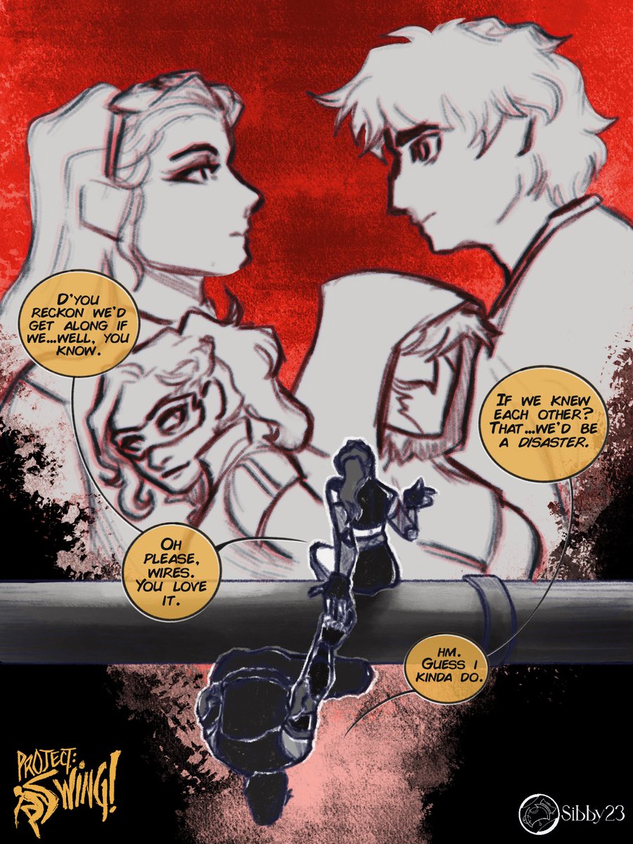 sibbydoo's tweet photo. [🕸] SWINGtember 15 - Ship!

They made a strange pair, the snake and cyborg. 

#ProjectSWING #SWINGtember #spidersona #spiderverse #oc https://t.co/rfBOelpsZG