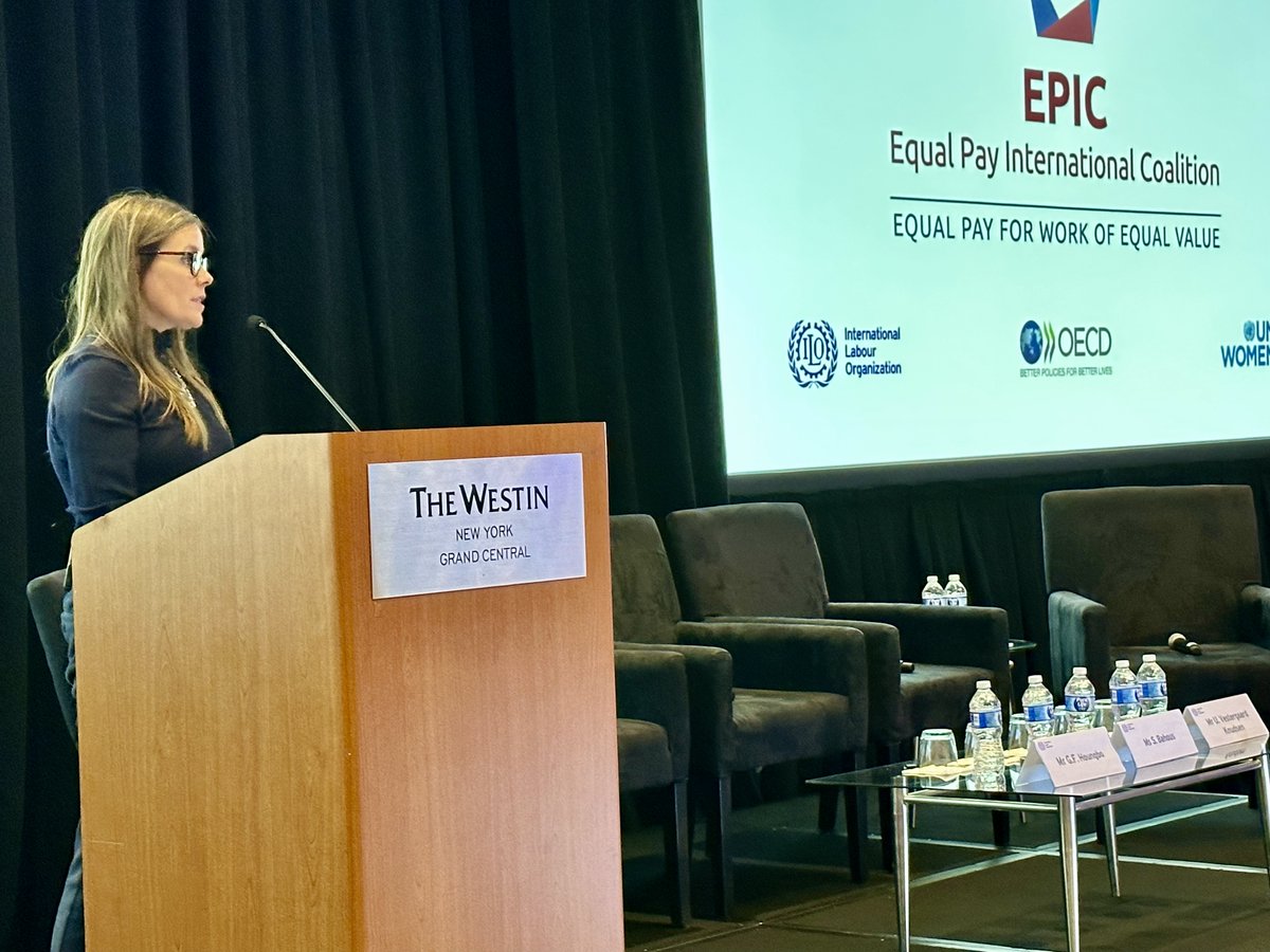At the <a href="/epic2030/">EPIC2030</a> event for #EqualPayDay at #UNGA,  Prime Minister of Iceland <a href="/katrinjak/">Katrín Jakobsdóttir</a>, and First Lady of Ukraine <a href="/ZelenskaUA/">Olena Zelenska / Олена Зеленська</a>, shared inspirational words on the need to accelerate action on gender equality.

It's moral sense, business sense &amp; common sense.

Let's make it happen.