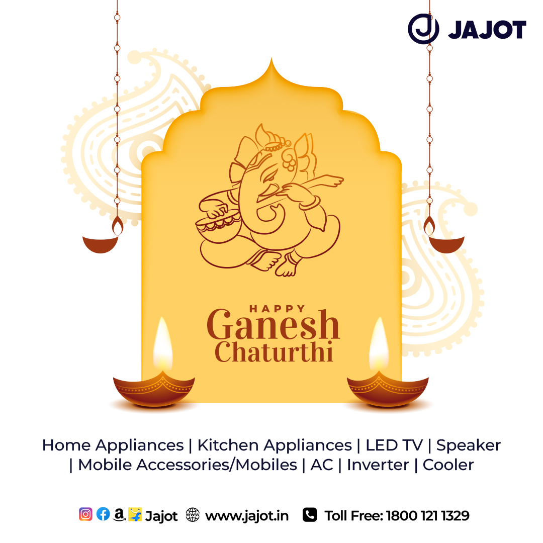 JajotElectronic's tweet photo. May this Ganesh Chaturthi fill your home with joy, your heart with devotion, and your soul with purity. Happy Ganesh Chaturthi

#GaneshChaturthi #GaneshChaturthi2023 #GanpatiBappaMorya #Ganesha #BappaMorya #LordGanesha #GaneshFestival #JajotForYou #JajotForYourHome #JajotIndia https://t.co/PiMchbq0Qb