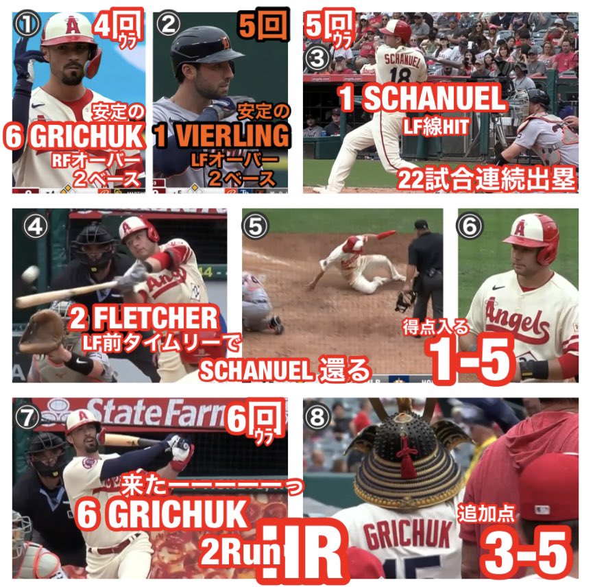 Pedro12715248's tweet photo. エンゼルス3-5タイガース2023/9/18(日本時間)#ShoheiOhtani #RandalGrichuk #JakeRogers https://t.co/aVsG0vrENN