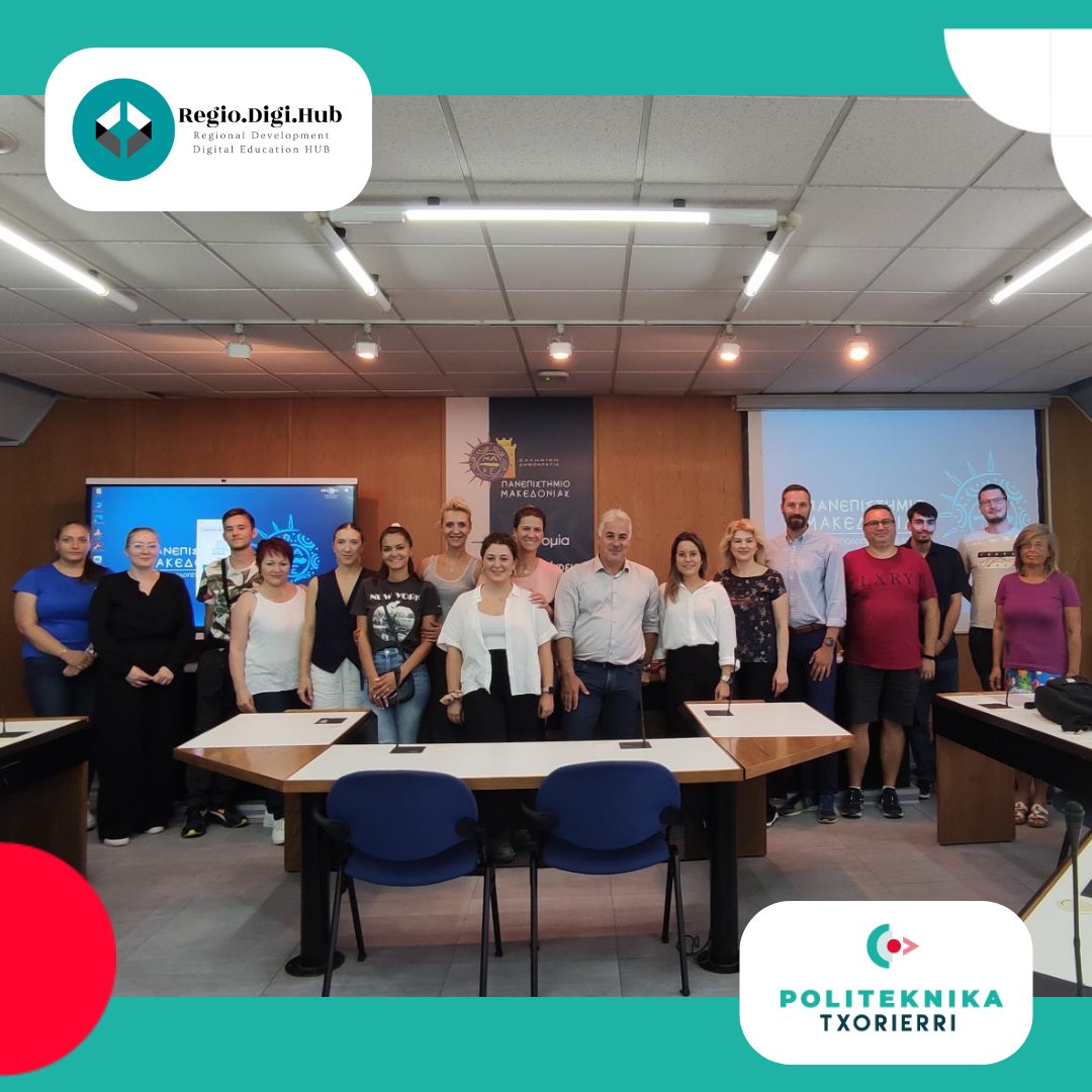 pit_innova's tweet photo. 👏We kicked off the new school year with a trip to Thessaloniki for #RegioDigiHub's LTTA.
Special thanks to our hosts ATLANTIS ENGINEERING for the warm welcome.
This partnership has made for a very fruitful week ✨ https://t.co/xMGVaDvPmi
