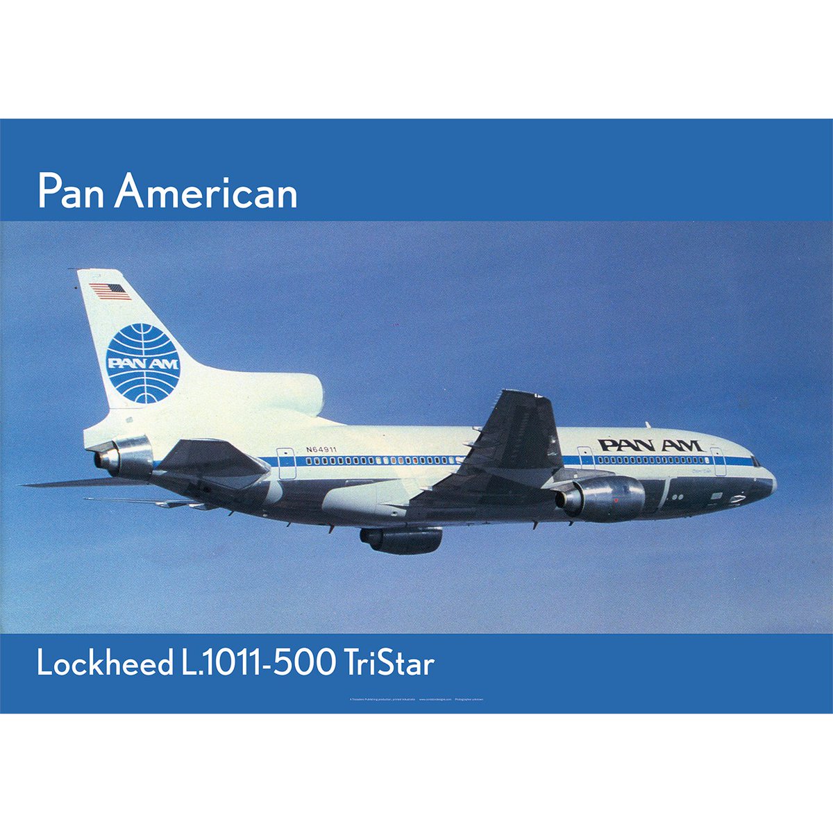 ConistonAir's tweet photo. Great quality Art Print of a Pan Am Lockheed L.1011-500 TriStar in flight. Available in multiple sizes at https://t.co/SdJDJOB1qq https://t.co/FEDoGllTSe