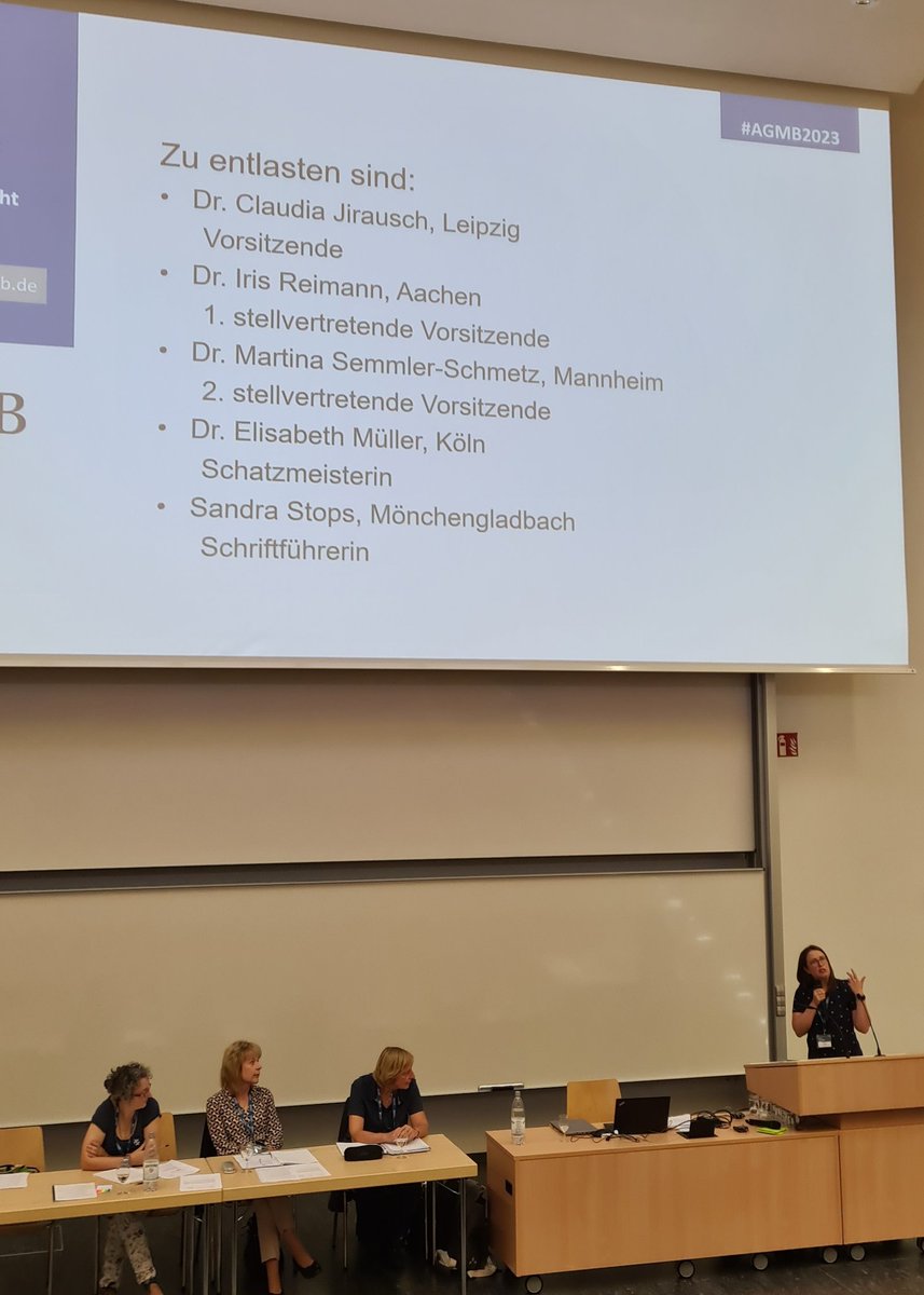 Vielen Dank an den Vorstand für die engagierte Arbeit im letzten Jahr. Dieses Mal mit Blick hinter die Kulissen als Gastgeberin weiß ich den Einsatz noch einmal mehr zu schätzen. #agmb2023