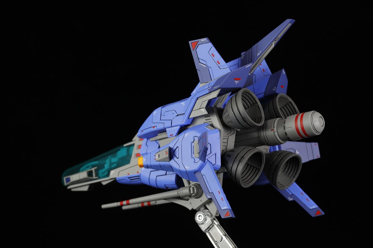 abusan333's tweet image. R-TYPE FINAL2より、軌道戦闘機最終型 OF-5 KAGUYA&quot;カグヤ&quot;完成しました～！
1/100スケールの大迫力キットです！今回は久しぶりに自分好みのカラーリングで仕上げたので楽しく製作できました。PLUM製R-9Aと同サイズなので並べるのにちょうどいいです。
(原型 ヤーガー様@verM_p765)
#RTypeFinal2