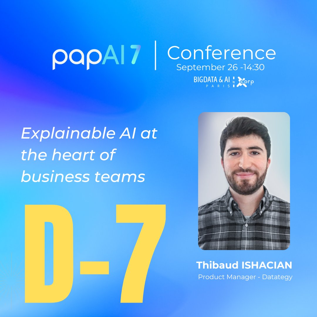 Datategy_France's tweet image. 👉 Meet the Datategy teams to see #papAI7 in action and secure your spot for a customized workshop session with one of our experts today: datategy.net/big-data-ai-pa…

🗓️ Dates: September 25th &amp;amp; 26th

📍 Venue: Palais des Congrès de Paris, Booth A23

#ArtificialIntelligence #mlops