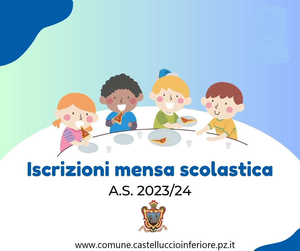 InfCastellucci1's tweet photo. Avviso: iscrizioni mensa scolastica A.S. 2023/24.
https://t.co/BWfuu4fwf2 https://t.co/ATrcUNX3wn