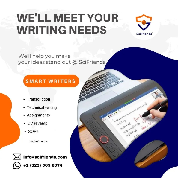 SciFendsConsult's tweet photo. Whatever your writing needs...
We've got professionals to make your ideas stand out.

Send a DM for an affordable writing solution. https://t.co/8sEJx2EctL