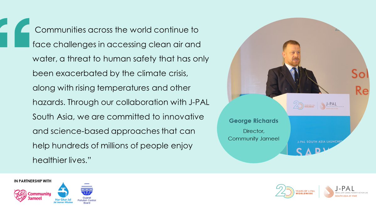JPAL_SA's tweet photo. @gergis, Director of @CommunityJameel, highlighted that the very essence of SARWA resonates with @CommnityJameel’s mission of a people-focused approach. #CleanAirWater https://t.co/DRLpFPhsVR