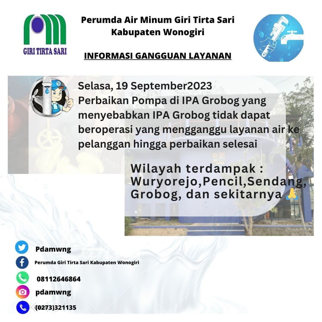 PUDAM Wonogiri (@pdamwng) on Twitter photo 