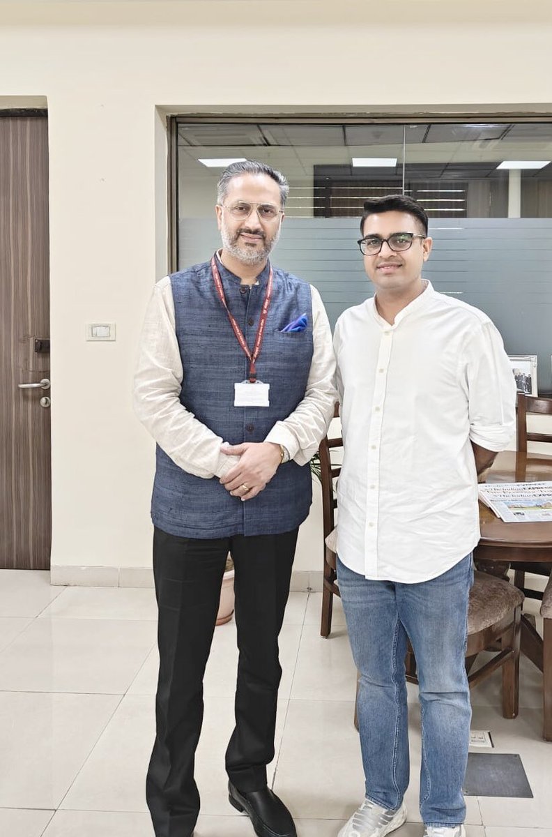 Met with Dr. Vaibhav Kapoor, Co-Founder of Pristyn Care. He briefed me about the work of his organisation in providing healthcare facilities in more than 40 cities in India and also about their plans to expand abroad.