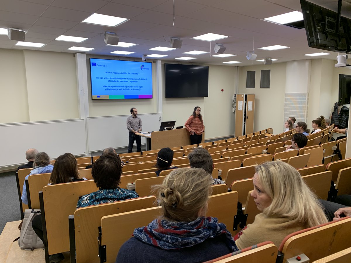 Project_ENDORSE's tweet photo. We organized round tables in 4 countries to get feedback on the ENDORSE concept. 
Sweden started on November 17, 2022 and received valuable reflections &amp; great input from 40 participants: students, academic staff and local stakeholders shaping the business environment. https://t.co/d9OHtIgjkZ