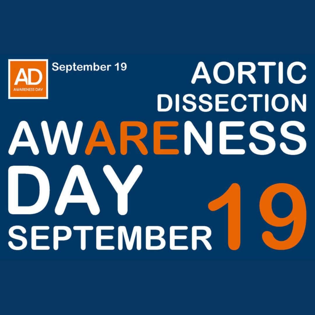 GeneticAll_UK's tweet photo. Join our member, @AorticDissectCT on #AorticDissection Awareness Day 2023 and help raise awareness for this life-threatening condition.
Anyone can get involved 👉 https://t.co/tkZLvhax4J
#RareDisease #RareeCondition #awareness https://t.co/OFjXha875s