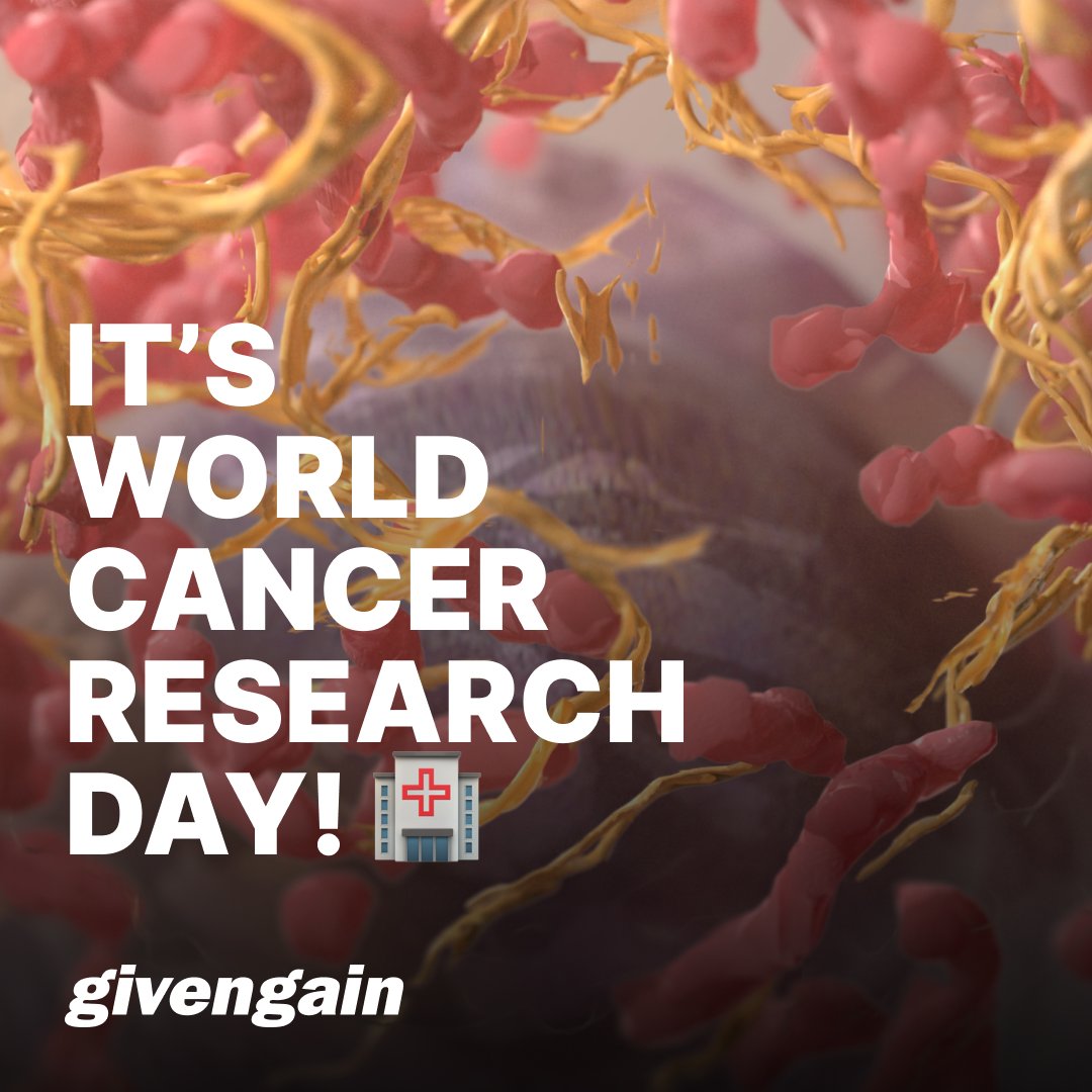 Research is our superpower in the fight against cancer! This World Cancer Research Day, show your support by fundraising or donating 👇 givengain.com/discover/?quer… #worldcancerresearchday #CancerResearch