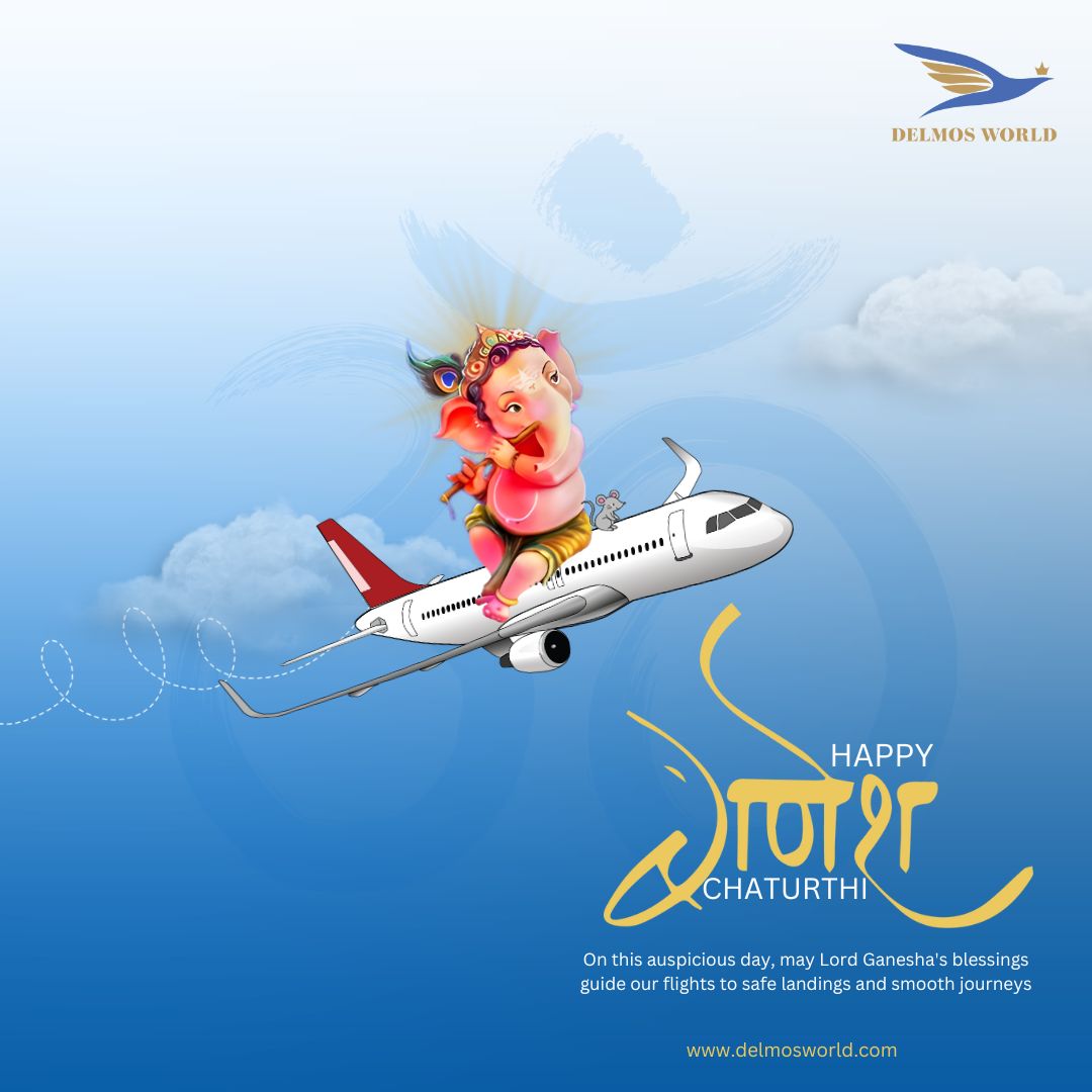 delmosworld1's tweet photo. On this auspicious day, Lord Ganesha's blessings guide our flights to safe landings and smooth journeys.

#GaneshChaturthi #VinayakaChaturthi #Ganeshotsav #GanpatiBappaMorya #GaneshUtsav #Ganapati #GaneshChaturthi2023 #GaneshChaturthiWishes https://t.co/j6RjuwzDkc
